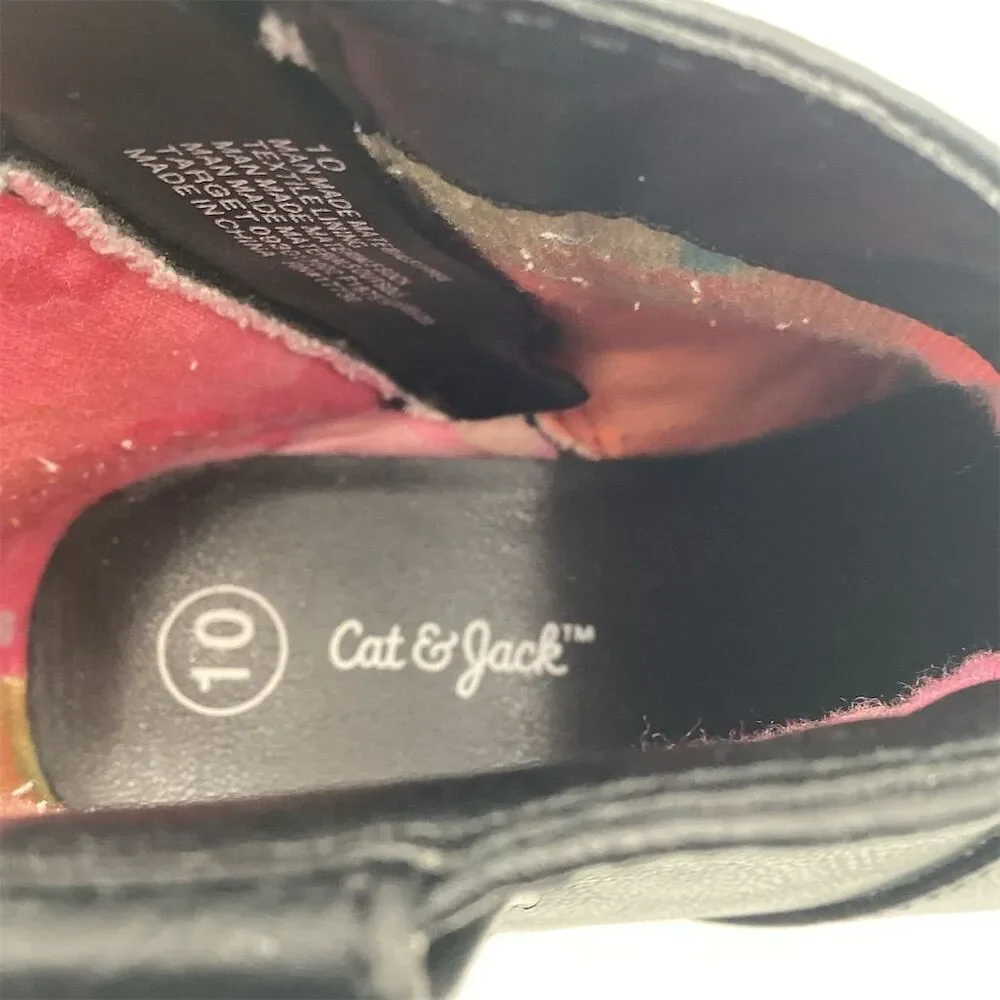 Cat & Jack Toddler Girls' Black Tiffy Ankle Booties Size‎ 10